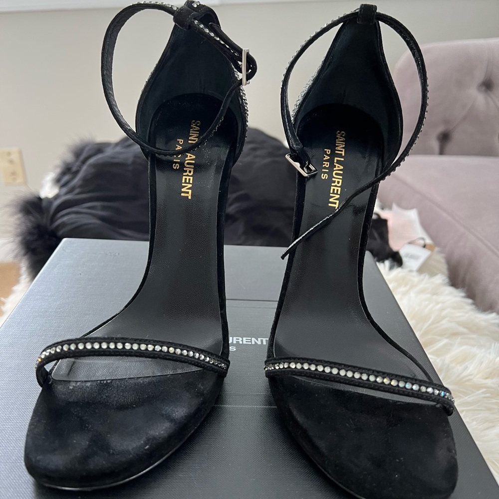 Saint Laurent Rhinestone Heel - Picture 2 of 3